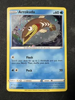 Arrokuda - SWSH093 - Pokemon Sword & Shield Promo Ultra Rare Holo Card LP - Image 1