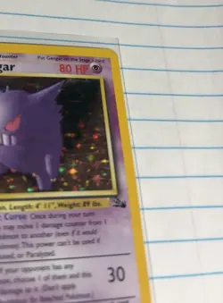 Pokemon Gengar 5/62 Fossil Holo Rare 1999 WOTC Vintage Card - Image 4