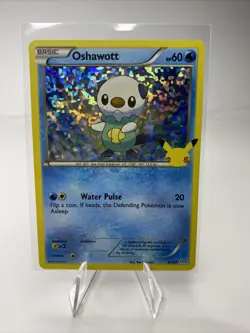 Oshawott - 21/25 - Holo Pokemon 25th Anniversary McDonald’s Promo Card 2021 - Image 1