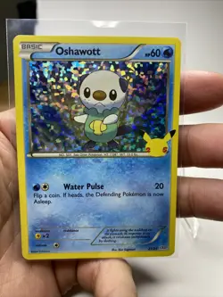 Oshawott - 21/25 - Holo Pokemon 25th Anniversary McDonald’s Promo Card 2021 - Image 3