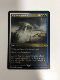 Supreme Verdict Etched Foil MTG Magic the Gathering Card NM Near Mint 2X2 - Image 1