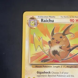 Pokemon Vintage Fossil Non-holo Rare Raichu 29/62 Wotc 1999 - Image 2
