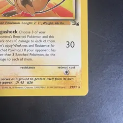Pokemon Vintage Fossil Non-holo Rare Raichu 29/62 Wotc 1999 - Image 4
