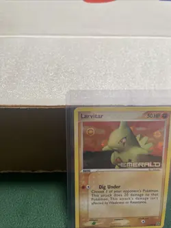 Pokemon TCG: Larvitar #52/106, EX Emerald, Stamped, Reverse Holo. LP - Image 2