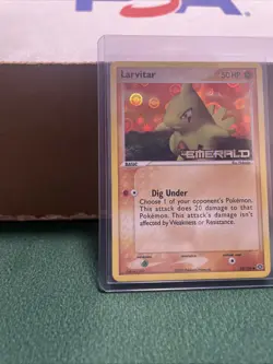 Pokemon TCG: Larvitar #52/106, EX Emerald, Stamped, Reverse Holo. LP - Image 5