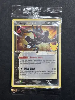 Greninja Gold Star SWSH144 Celebration 25th Anniversary Promo Sealed Pokemon - Image 1