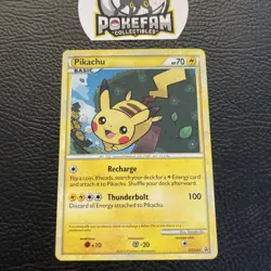 Pikachu HOLO RARE HGSS03 Black Star Promo Pokemon 2010 VLP - Image 1