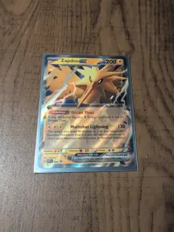 Pokemon Card Zapdos Ex SVP EN 049 Black Star Promo Scarlet & Violet 151 NM - Image 1