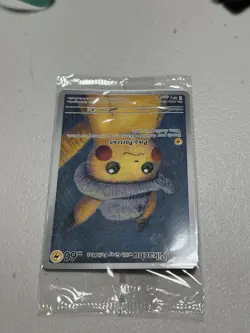 Pikachu with Grey Felt Hat Van Gogh SVP085 2023 Promo Pokemon TCG - Sealed - Image 2