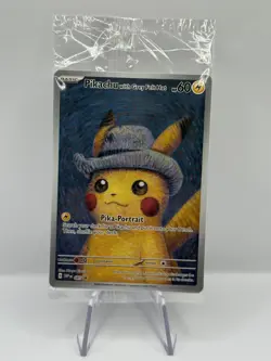 Pikachu with Grey Felt Hat Van Gogh SVP085 2023 Promo Pokemon TCG - Sealed - Image 1