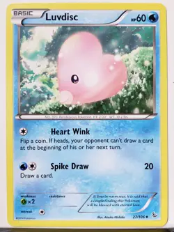 Luvdisc 27/106 - VLP / NM - XY Flashfire Pokemon Card - Atsuko Nishida Art - Image 1