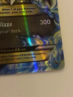 Pokemon TCG Mega M Charizard EX Flashfire 69/106 XY 2014 Near Mint Condition - Image 3