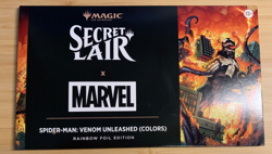 MTG Secret Lair x Spider-Man Venom Unleashed (Colors) RAINBOW FOIL - Sealed 🇺🇸 - Image 1
