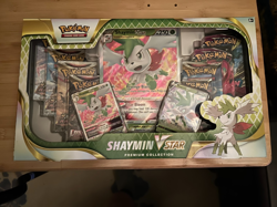 Pokemon TCG: Shaymin V Star Premium Collection Box New Factory Sealed 8 Boosters - Image 1
