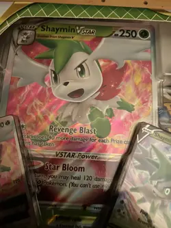 Pokemon TCG: Shaymin V Star Premium Collection Box New Factory Sealed 8 Boosters - Image 2