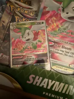 Pokemon TCG: Shaymin V Star Premium Collection Box New Factory Sealed 8 Boosters - Image 3