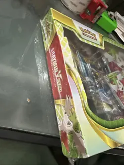 Pokemon TCG: Shaymin V Star Premium Collection Box New Factory Sealed 8 Boosters - Image 3
