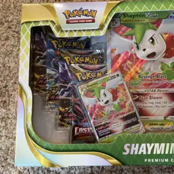 Pokemon TCG: Shaymin V Star Premium Collection Box New Factory Sealed 8 Boosters - Image 2