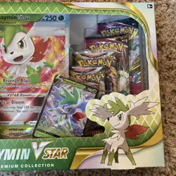 Pokemon TCG: Shaymin V Star Premium Collection Box New Factory Sealed 8 Boosters - Image 3