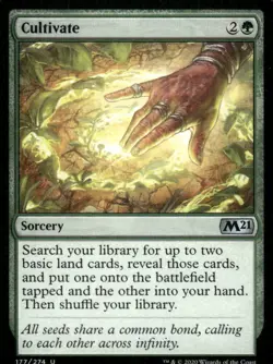 Cultivate 177/274 M21 MTG Magic the Gathering card - Image 1