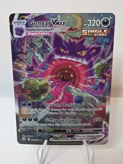 Gengar VMAX 271/264 Secret Rare Alternate Art Holo Fusion Strike Pokemon Card - Image 1