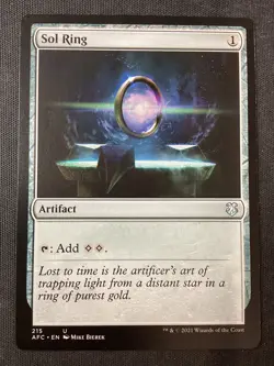 MTG Commander: Adventures in the Forgotten Realms #215 Sol Ring NM - Image 1