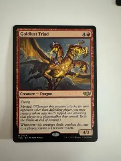 1 x Goldlust Triad - Commander: Tarkir: Dragonstorm - NM-Mint - MTG - Image 1