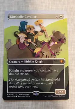 Borderless Kinsbaile Cavalier M 130 - Lorwyn Eclipsed MTG ECL SPG Mythic - Image 1