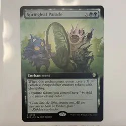 Magic: The Gathering Springleaf Parade ECC Rare Green Enchantment 039 Ext Art - Image 1