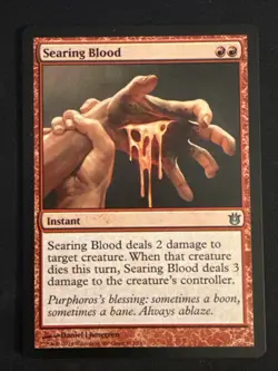 1x Searing Blood (111) Born of the Gods LP MTG Magic the Gathering x1 MKE - Image 1