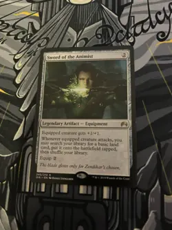 MTG x1 Sword of the Animist - Magic Origins - (Lightly Played) - Image 1