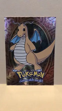 1999 Topps Pokemon TCG Dragonite #149 Movie Edition E12 of 12 Foil Blue Label - Image 1