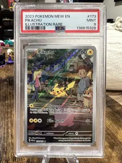 Pokemon Pikachu TCG Scarlet & Violet Card 173/165 Illustration Rare PSA 9 - Image 1