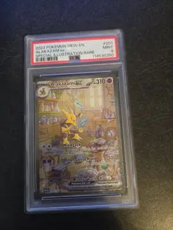 PSA 9 Alakazam ex 201/165 Special Illustration Rare 151 Pokemon Card Mint - Image 1