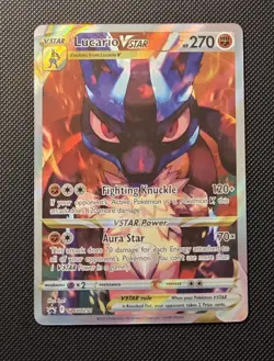 Pokemon TCG Lucario VSTAR SWSH291 Holo Black Star Promo Crown Zenith - Image 1