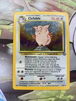 [NM] Pokemon Clefable Holo Rare Jungle Set Unlimited 1/64 1999 - Image 1