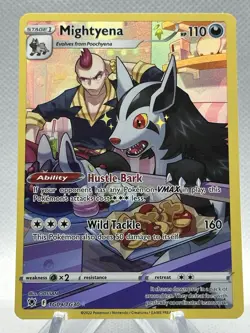 Pokemon TCG Mightyena Sword & Shield Astral Radiance TG09/TG30 Holo Rare Gallery - Image 1