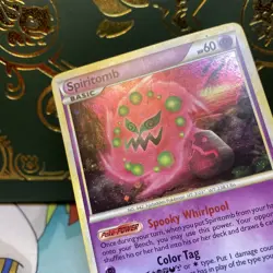 Pokemon TGC Spiritomb 10/102 Triumphant Holo Rare HeartGold SoulSilver 2010 NM - Image 2