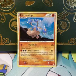 Pokemon TCG - Hitmontop (5/123) - Heart Gold Soul Silver - Vintage Holo - NM - Image 1