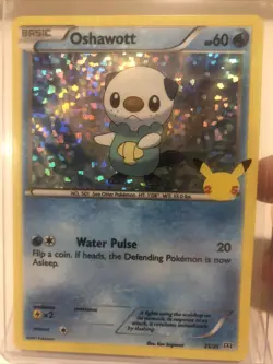 OSHAWOTT Holo Celebrations McDonald's Promo 25th Anniversary Pokemon 21/25 Mint - Image 1