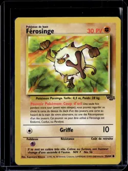 Mankey Common Unlimited Jungle 55/64 (FRENCH) (NM) / Pokemon TCG - Image 1
