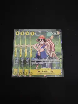 OPTCG Monkey D. Luffy Learn together promo playset - Image 1