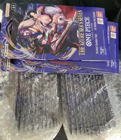 x12 One Piece OP-14 The Azure Sea's Seven Sleeved Blister Booster Packs OP14 - Image 2
