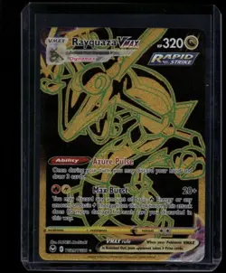 Pokemon TCG Rayquaza Vmax TG29/TG30 Silver Tempest Trainer Gallery Secret NM - Image 1