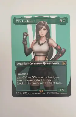 MTG ~ Tifa Lockhart (Borderless 0391) ~ Final Fantasy Near Mint ~ Rare Non Foil - Image 1