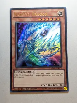 Krystal Dragon MVP1-ENSV2 **Ultra Rare** Limited Edition Yugioh TCG Card VLP - Image 1