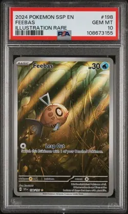PSA 10 Feebas 198/191 Surging Sparks Illustration Rare Pokemon Card TCG - Image 1