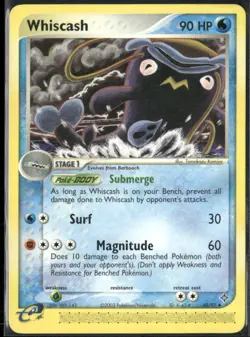 Whiscash 48/97 EX Dragon Pokemon English Card (MP) - Image 1