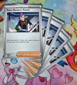 5x Team Rocket's Petrel Playset 176/182 Destined Rivals Trainer Pokemon Card NM - Image 1