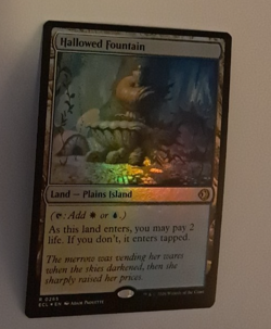 Hallowed Fountain FOIL NM Magic the Gathering Lorwyn Eclipsed MTG - Image 1